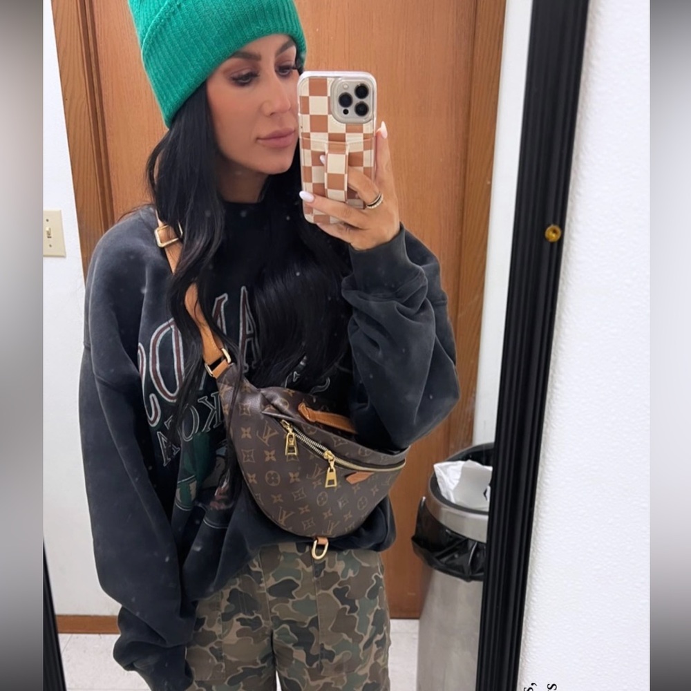 🤎Brown Monogram ZipUp Fanny Pack🤎